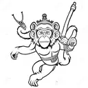 monkey king  tattoo design idea