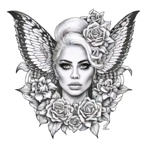 lady gaga tattoo design idea