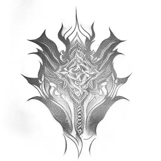 fearless mudra tattoo design idea