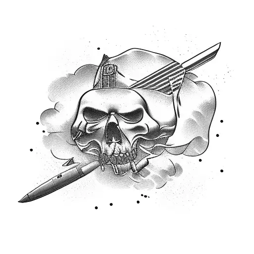 airborne infantry  tattoo design idea