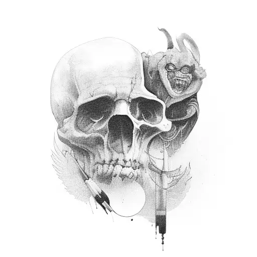 memory of grandfather tattoo design idea