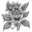 Celtic Thistle tattoo design idea