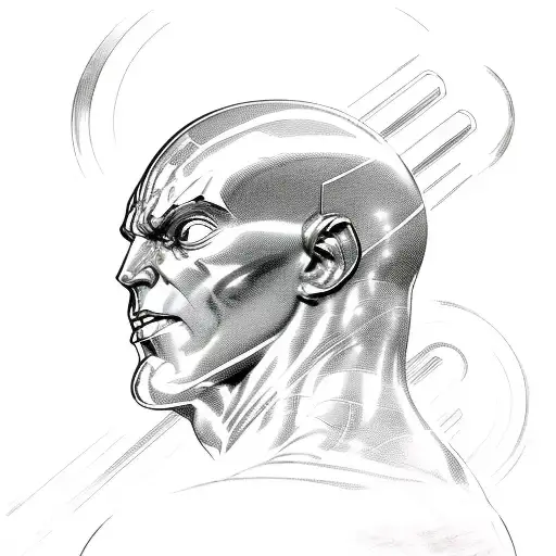marvel comics silver surfer  tattoo design idea