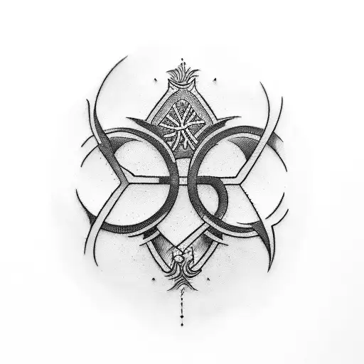 Create a tattoo design that represents the love for sons and incorporates the Vegvisir symbol tattoo design idea
