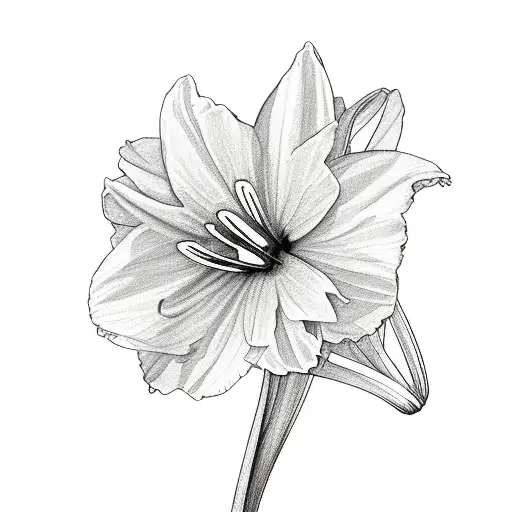 daffodil Daisy carnation snowdrop morning Glory bouquet  tattoo design idea