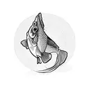 goldfish wearing a hat tattoo design idea