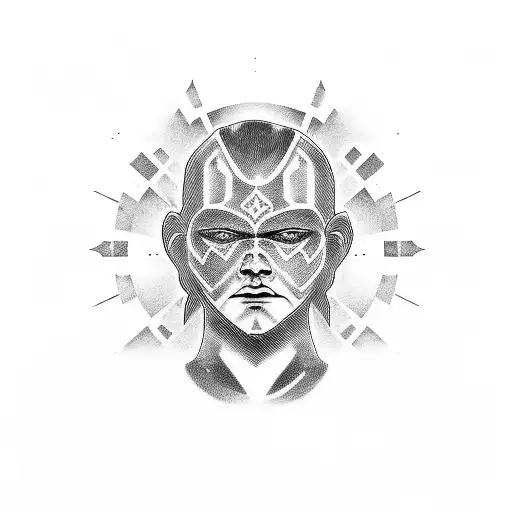 Anakin Skywalker face. tattoo design idea