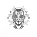 Anakin Skywalker face. tattoo design idea