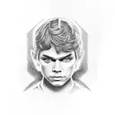 Anakin Skywalker face. tattoo design idea