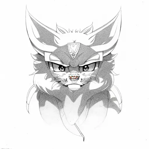 inuyasha demonio tattoo design idea