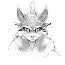 inuyasha demonio tattoo design idea