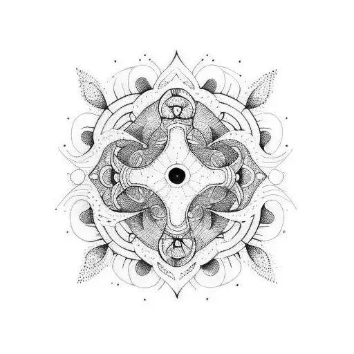 Blackbindu Tattoo & Art on Tumblr: Geometric/Dotwork 90%healed (Lettering  not by me) #dotwork #dotworkers #dotworkart #dotworkartist  #geometricdotwork...