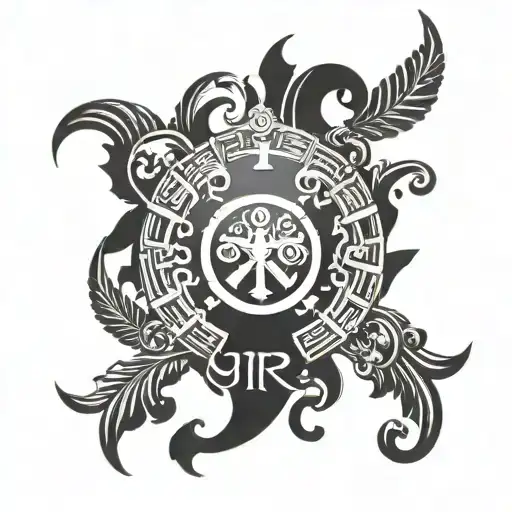 spqr roman symbol tattoo design idea
