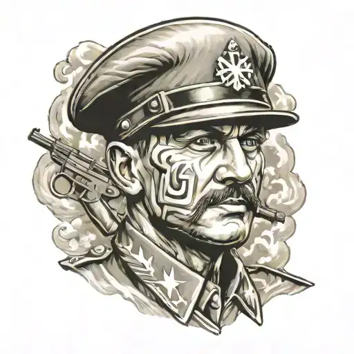 German SS soldier tattoo design idea