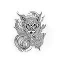 111 tattoo design idea