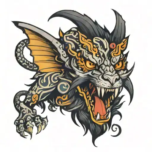 chimera tattoo design idea