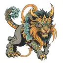 chimera tattoo design idea