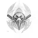 Fighter jet F100 tattoo design idea