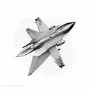 Fighter jet F100 tattoo design idea