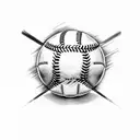 baseball tattoo design idea