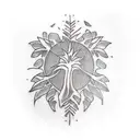 Palm Tree tattoo design idea