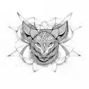 number 444 tattoo design idea