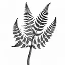 Fern Tree tattoo design idea