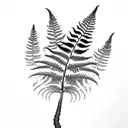 Fern Tree tattoo design idea
