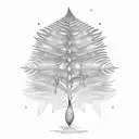Fern Tree tattoo design idea