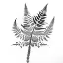 Fern Tree tattoo design idea