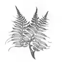 Fern Tree tattoo design idea