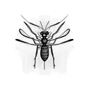 mosquito tattoo design idea