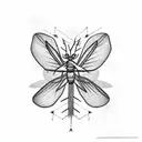 mosquito tattoo design idea