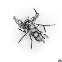 mosquito tattoo design idea
