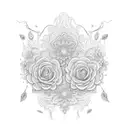 thin lace sternum, beautiful, intricate, floral, across the collar bone, between the chest and ending at top stomach  tattoo design idea