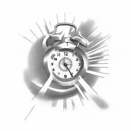 I need the template for the forearm with the following characteristics: A time clock with the hands marking 11/29/2006 a tattoo design idea