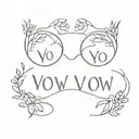 I vow you vow we vow tattoo design idea