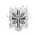 cross with the words Loyalty and Stand on Business  tattoo design idea