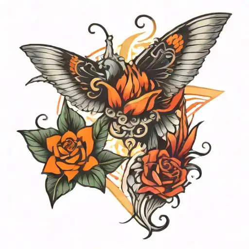 quite independent never caring tattoo design idea