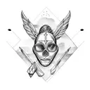 Barbados, st lucia, st Vincent on an arrow tattoo design idea