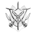 Barbados, st lucia, st Vincent on an arrow tattoo design idea