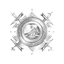 Barbados, st lucia, st Vincent on an arrow tattoo design idea