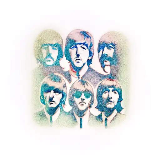 the beatles inspired design  tattoo design idea