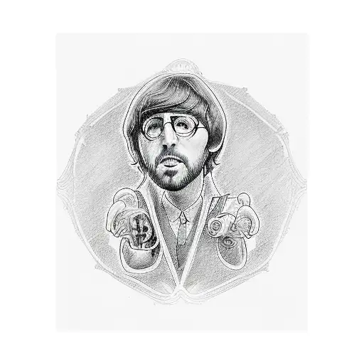 the beatles inspired design  tattoo design idea