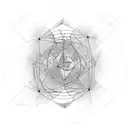 fine line atom perseverance universe tattoo design idea