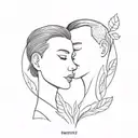 couple tattoo tattoo design idea