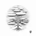 Roronoa zoro yinyan tree of life scorpio  tattoo design idea