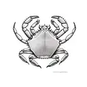 crab and the sea  tattoo design idea