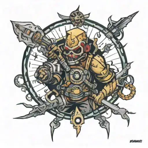 great Kahn fallout tattoo design idea
