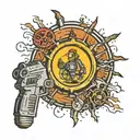 new Vegas fallout   tattoo design idea